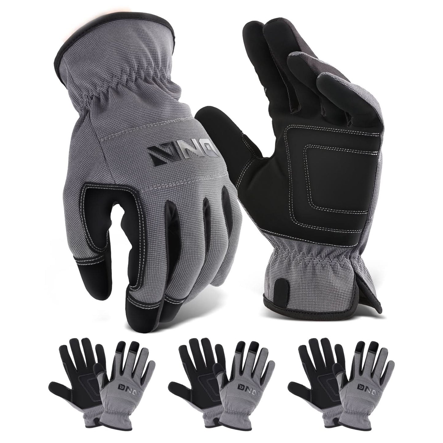 Professional Mechanic Work Gloves 4-Pack Set