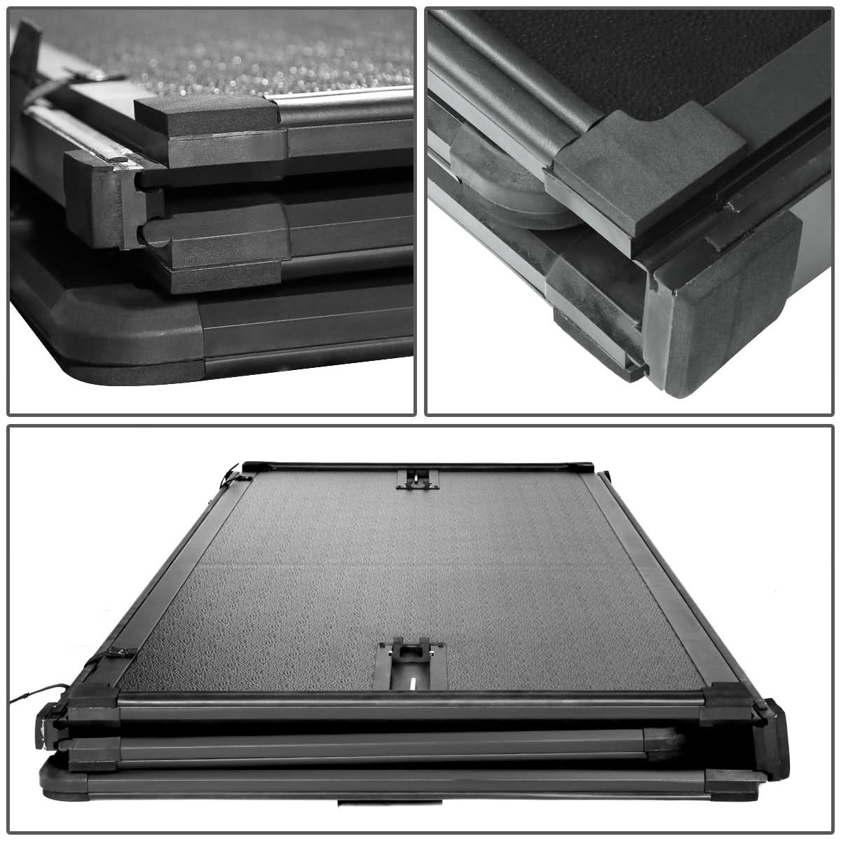 2004-2015 Nissan Titan Hard Tri-Fold Tonneau Cover 6.7FT Bed