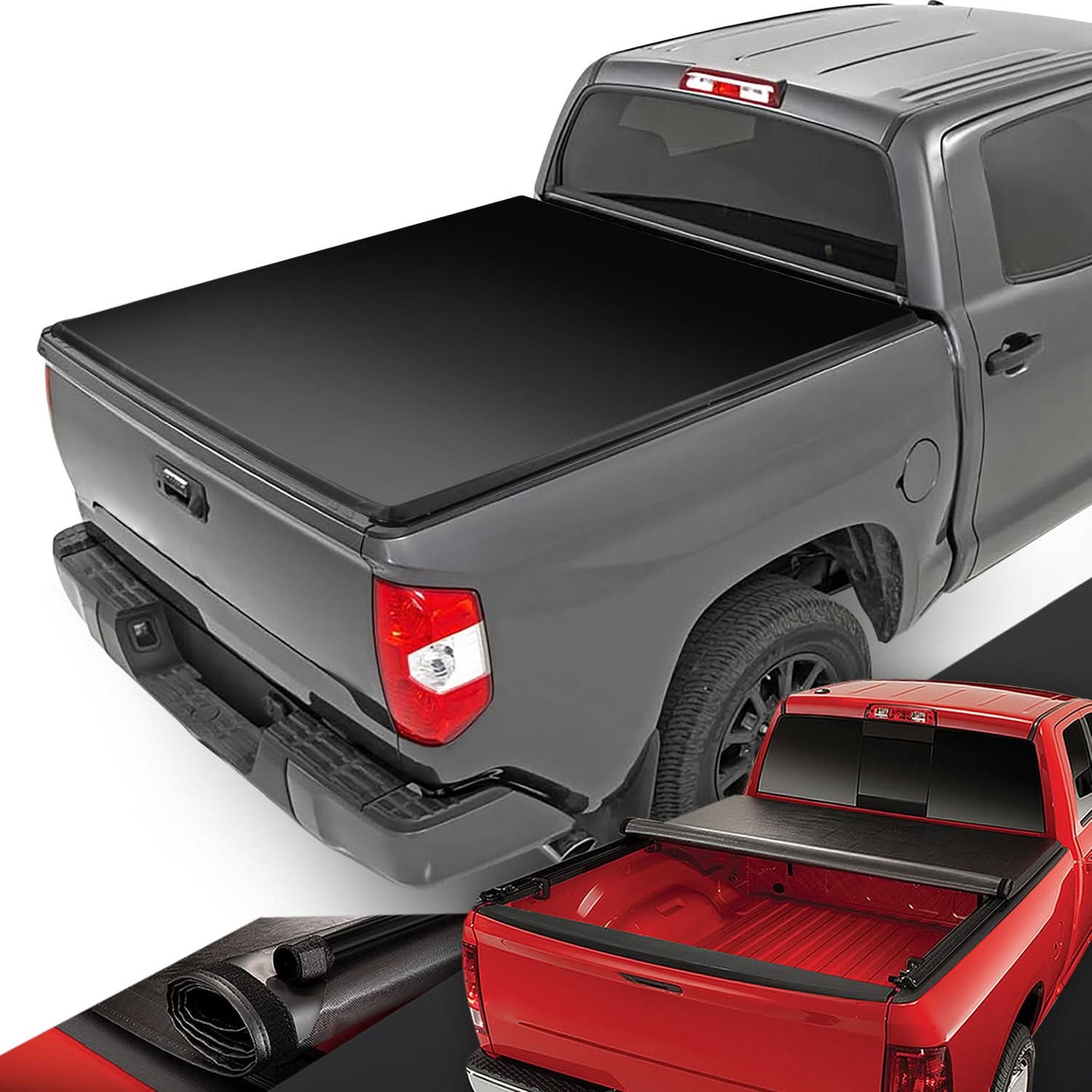 2022-2024 Toyota Tundra 6.5ft Bed Roll-Up Tonneau Cover