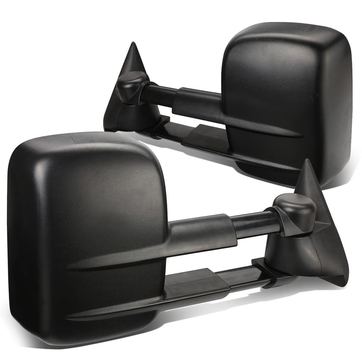 99-06 Chevrolet Silverado GMC Sierra Manual Towing Mirrors Pair Black