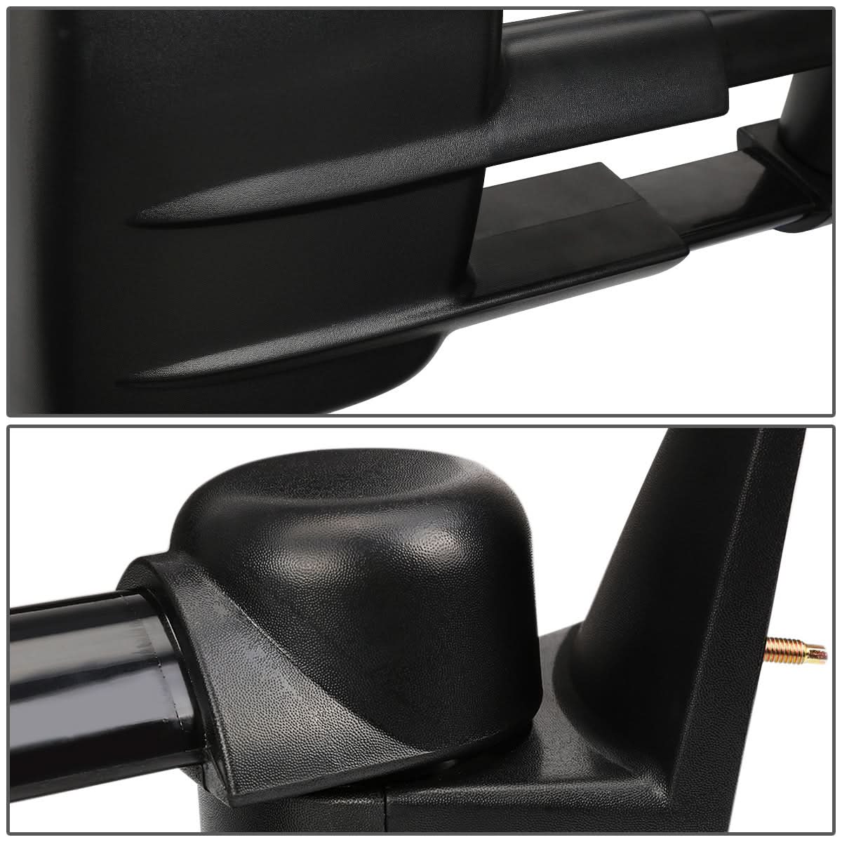 99-06 Chevrolet Silverado GMC Sierra Manual Towing Mirrors Pair Black
