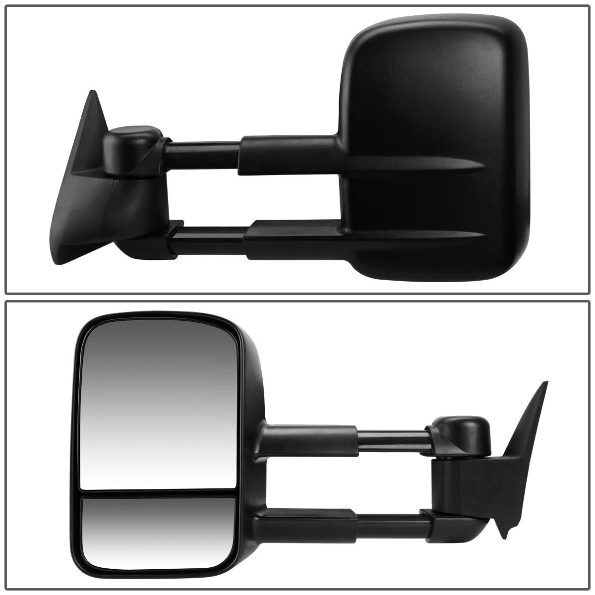 99-06 Chevrolet Silverado / GMC Sierra Manual Towing Mirror - Black Left