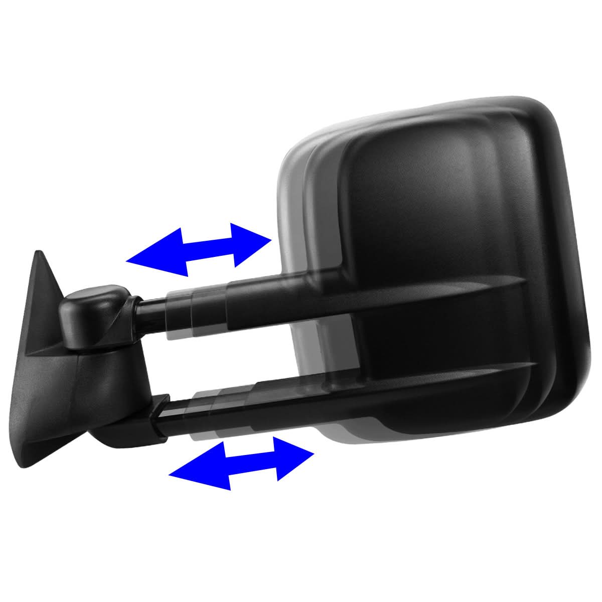 99-06 Chevrolet Silverado / GMC Sierra Manual Towing Mirror - Black Left