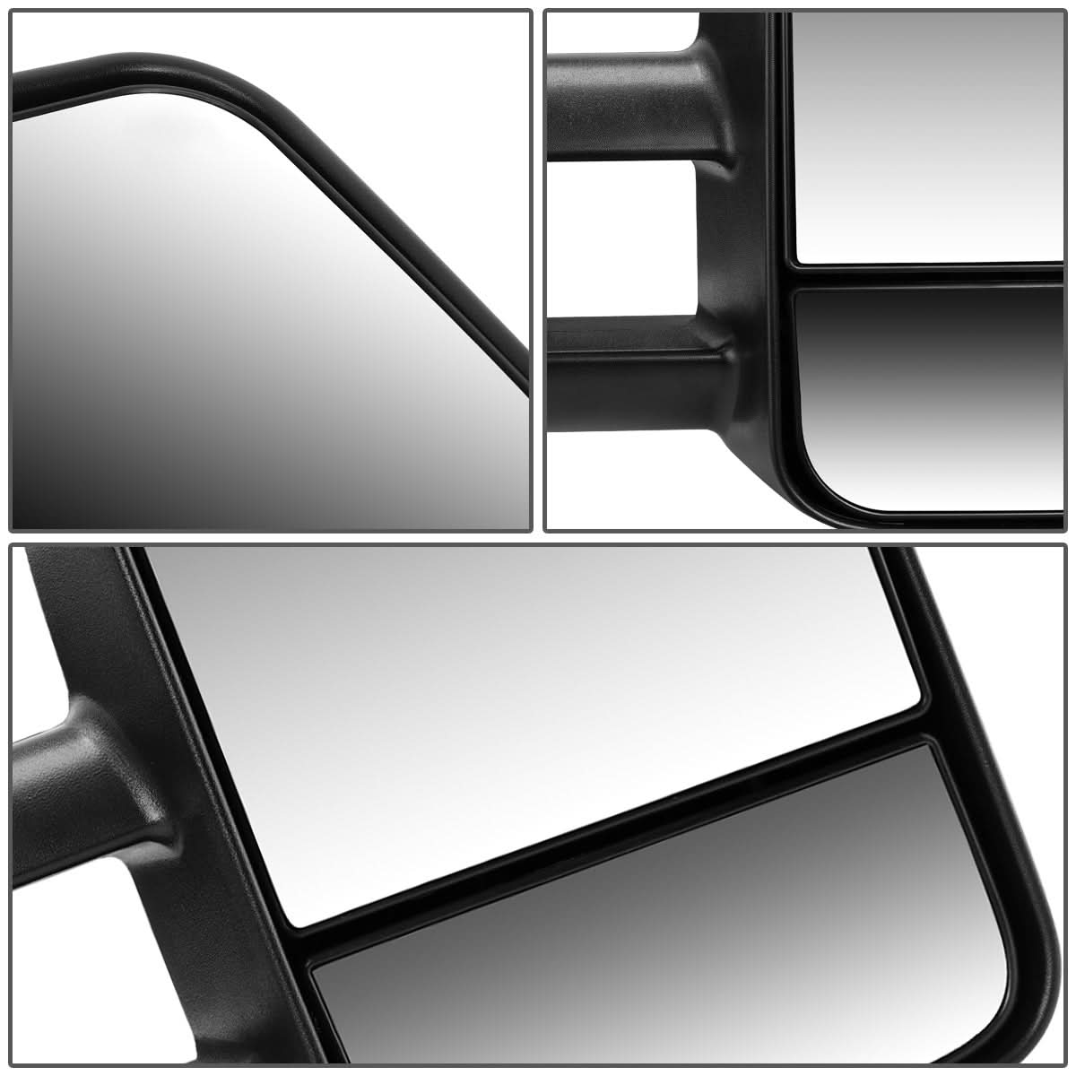 1999-2006 Chevrolet Silverado Towing Mirror - Manual Right Side Black