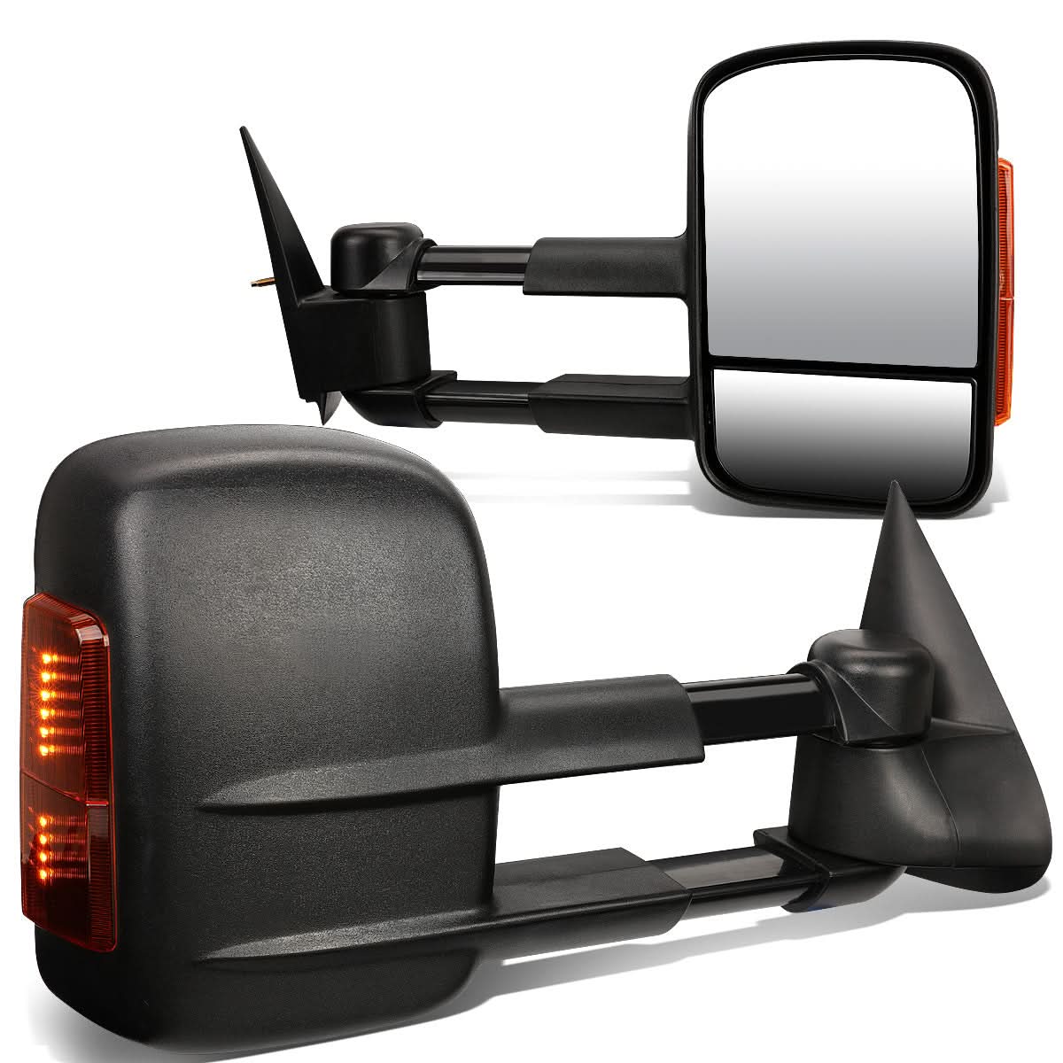 99-06 Chevrolet Silverado / GMC Sierra Manual Towing Mirrors - Black