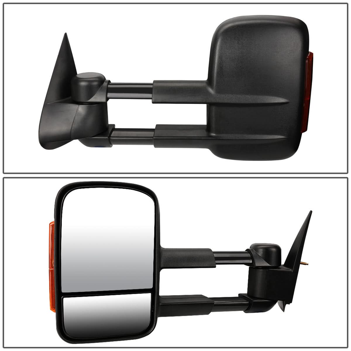 99-06 Chevrolet Silverado / GMC Sierra Manual Towing Mirrors - Black