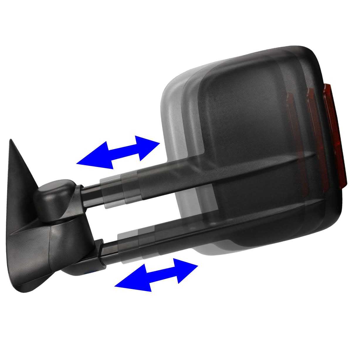 99-06 Chevrolet Silverado / GMC Sierra Manual Towing Mirrors - Black