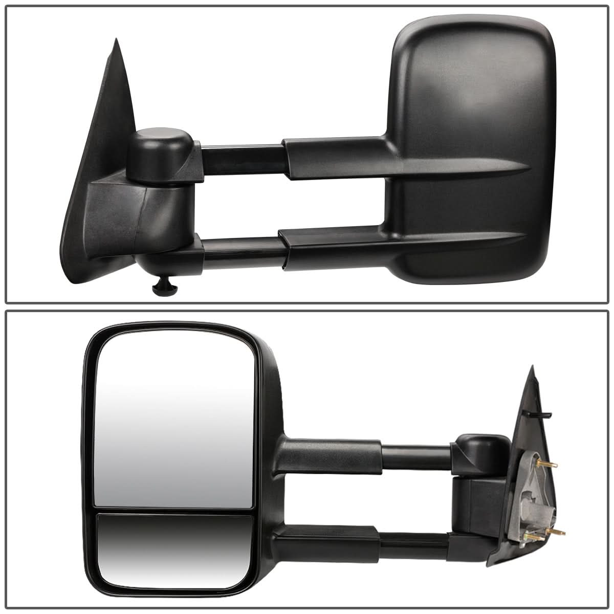 1997-2003 Ford F-150 Power Towing Mirrors Pair Black