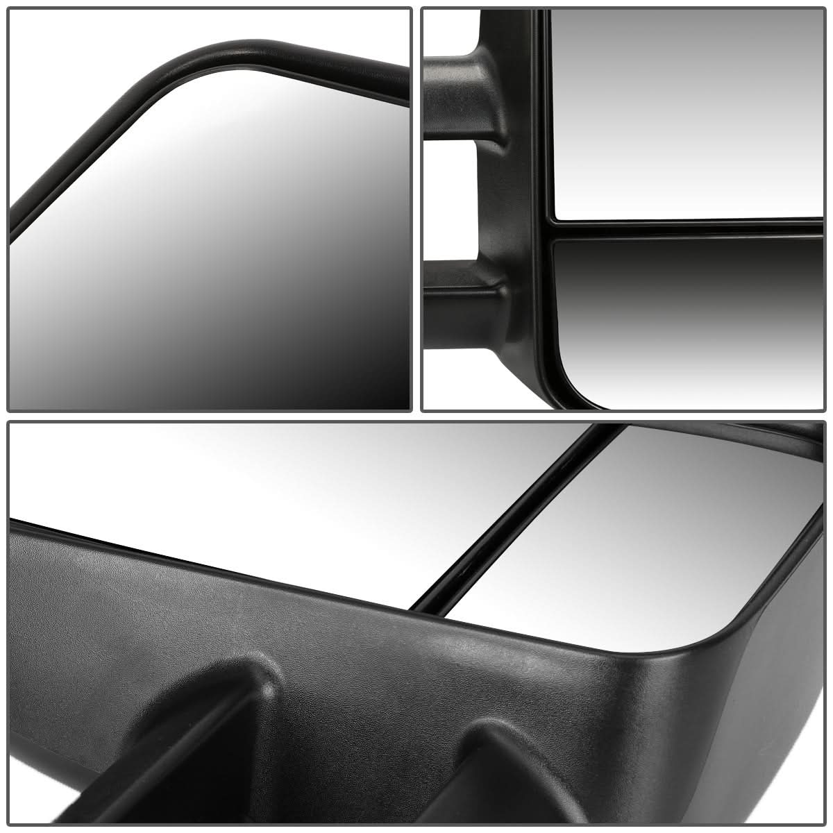 1997-2003 Ford F-150 Power Towing Mirrors Pair Black