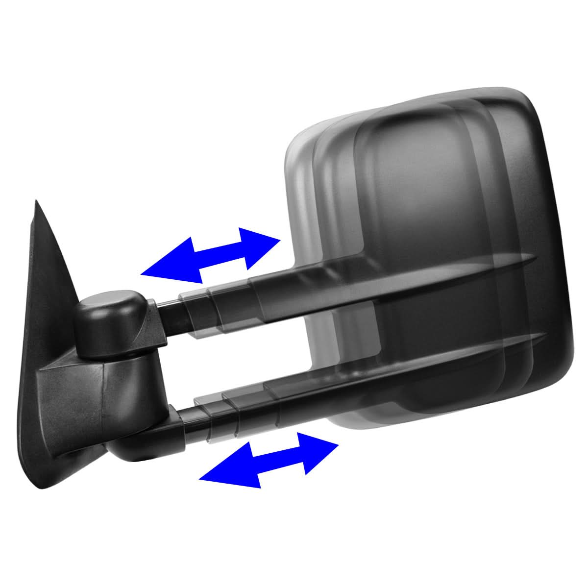 1997-2004 Ford F-150 Power Towing Mirror Left Side Black