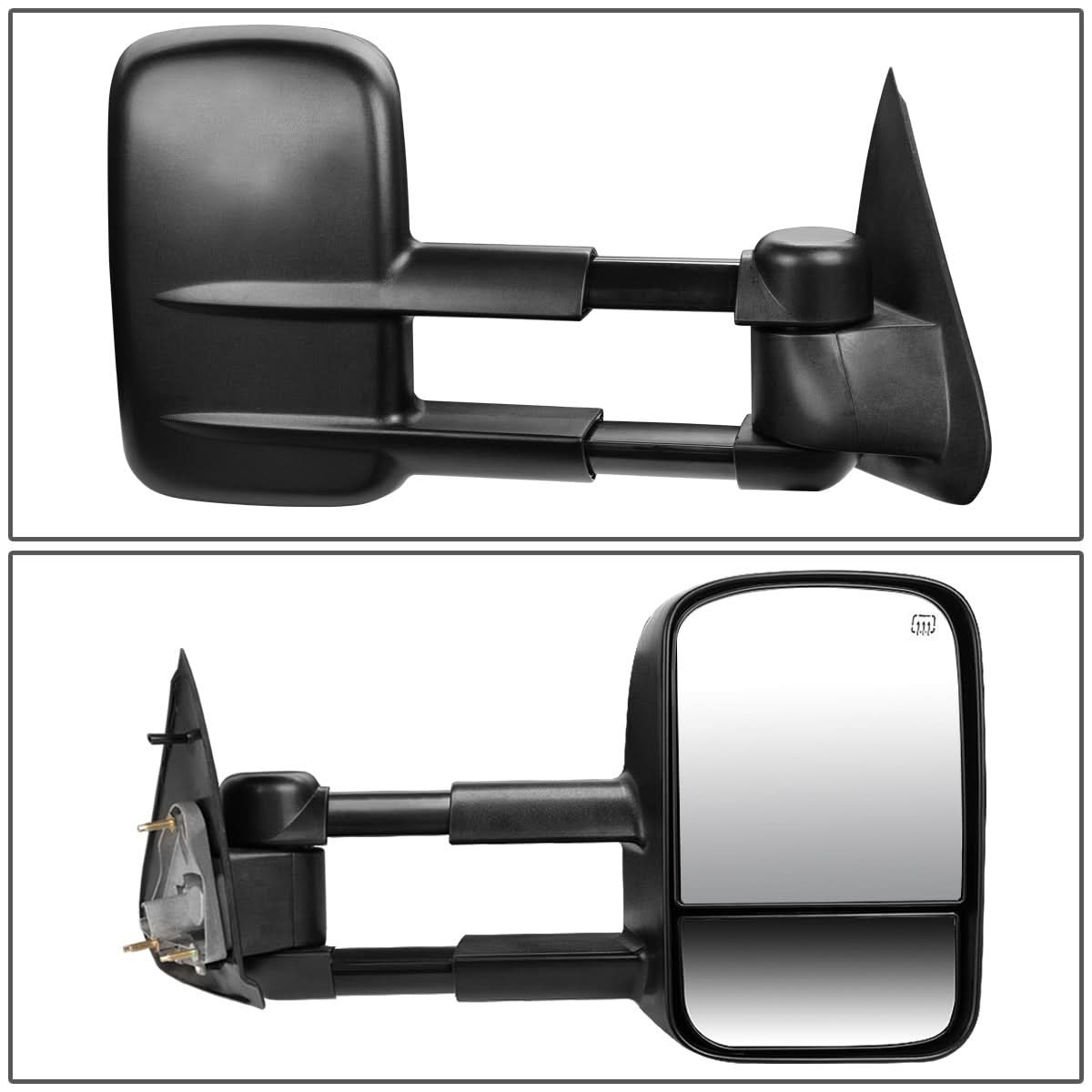 1997-2003 Ford F-150 Powered Towing Mirror Right Side Black