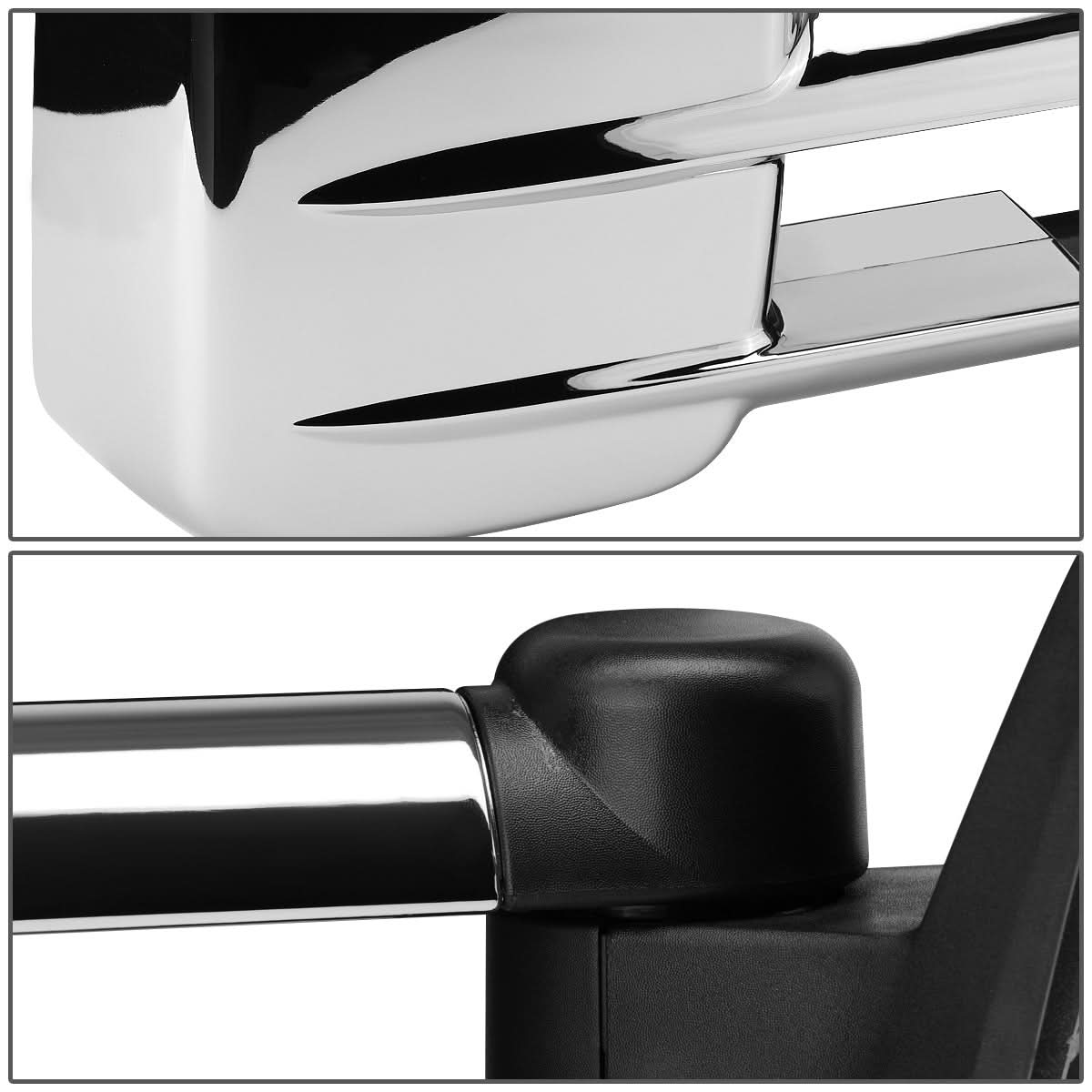 1997-2003 Ford F-150 Manual Towing Mirrors - Chrome Pair