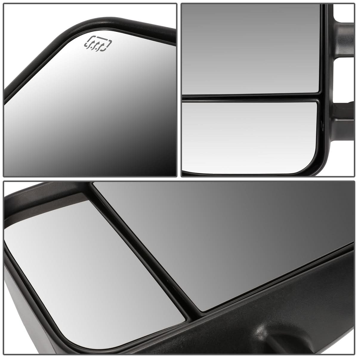 2007-2013 Chevrolet Silverado Left Towing Mirror Powered Heated Black