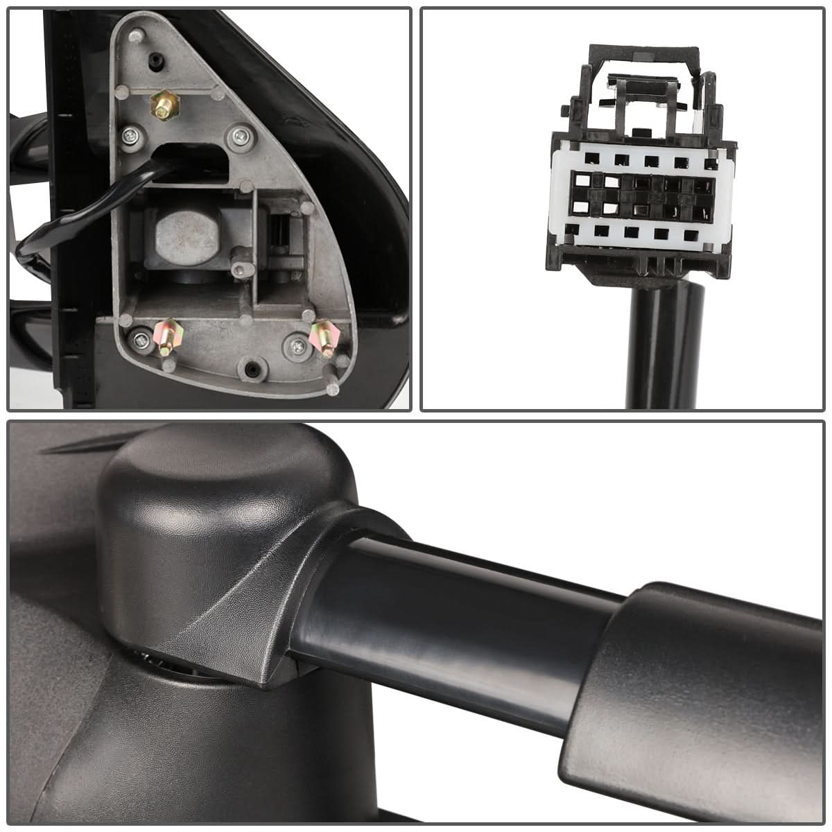 2007-2013 Chevrolet Silverado Left Towing Mirror Powered Heated Black