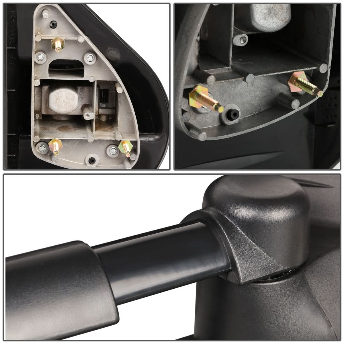 2007-2012 Chevrolet Silverado Towing Mirrors - Manual Black Pair