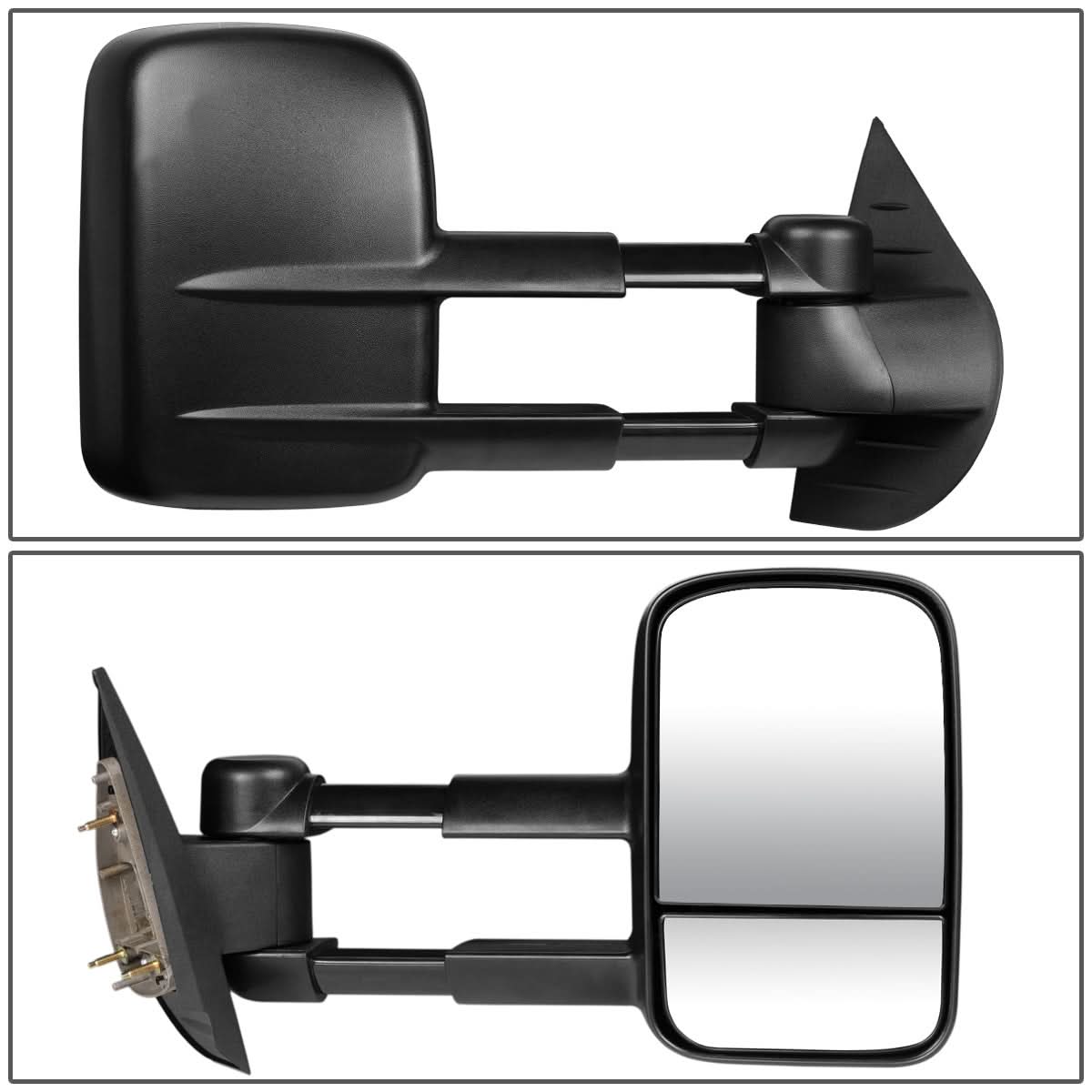 2007-2013 Chevrolet Silverado Right Towing Mirror Manual Black