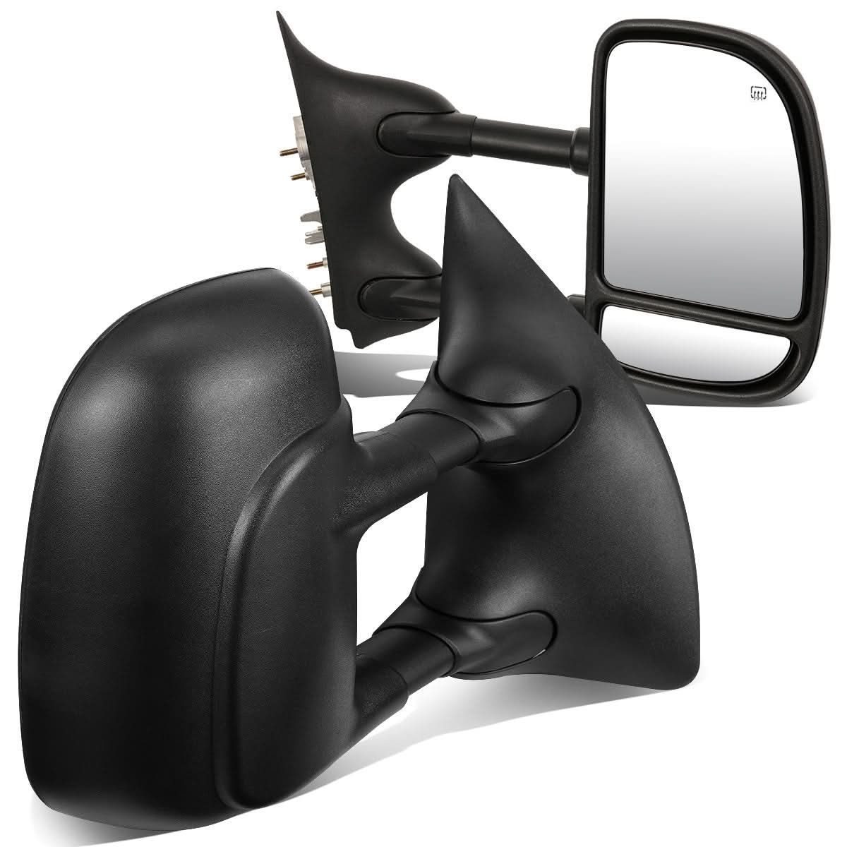 99-07 Ford F-250 F-350 F-450 F-550 Powered Heated Towing Mirrors Pair