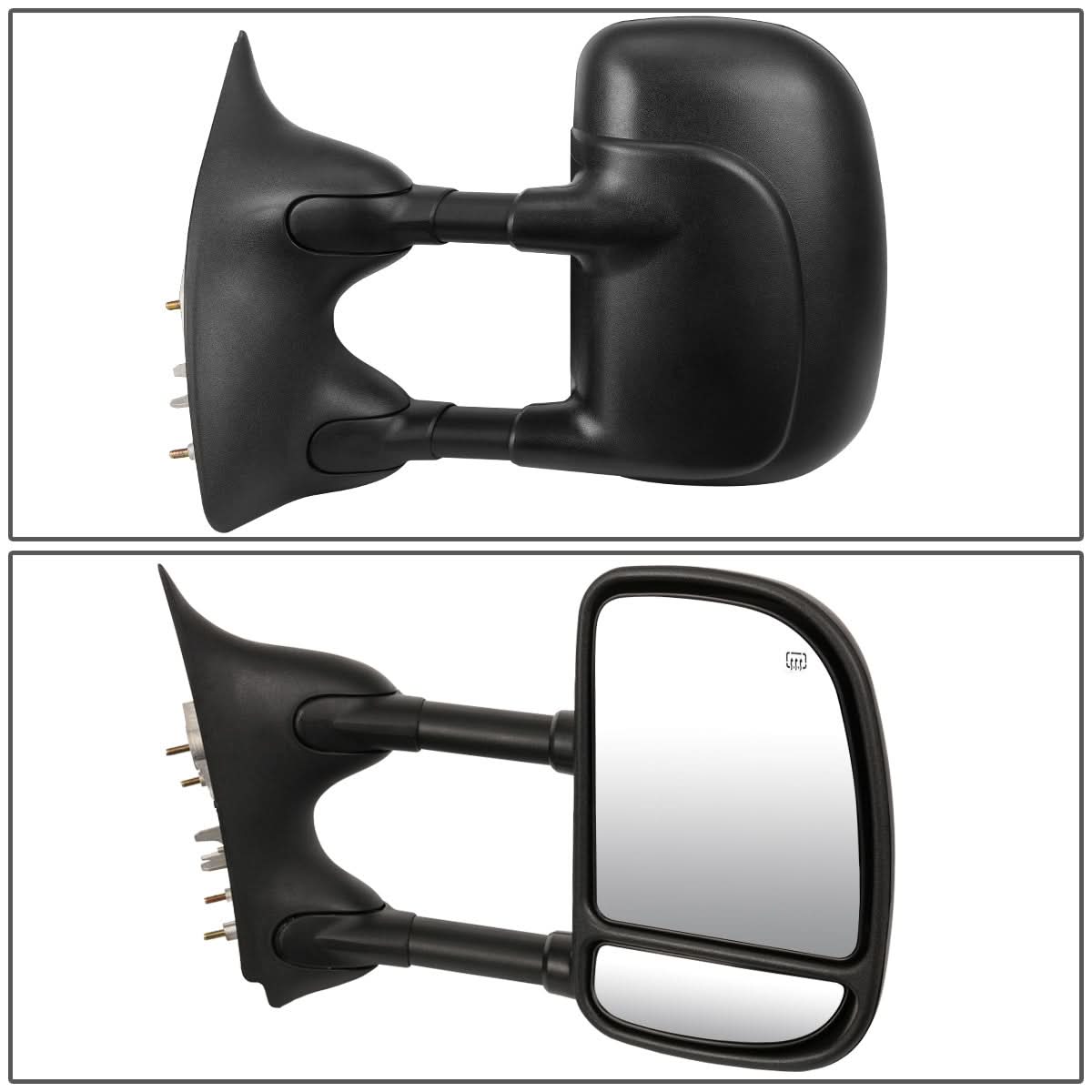 99-07 Ford F-250 F-350 F-450 F-550 Powered Heated Towing Mirrors Pair
