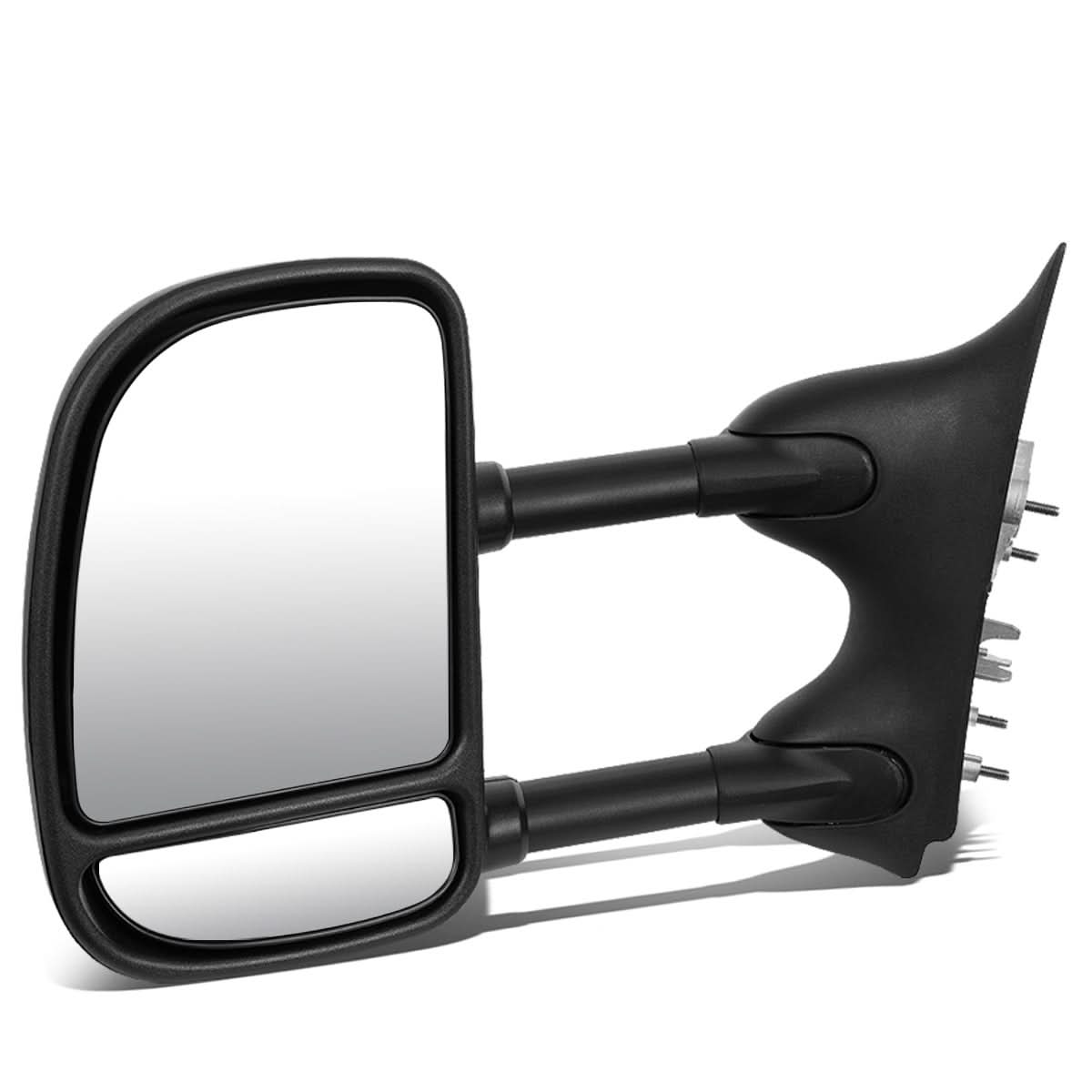 99-07 Ford F-250 F-350 F-450 F-550 Left Towing Mirror Manual Black
