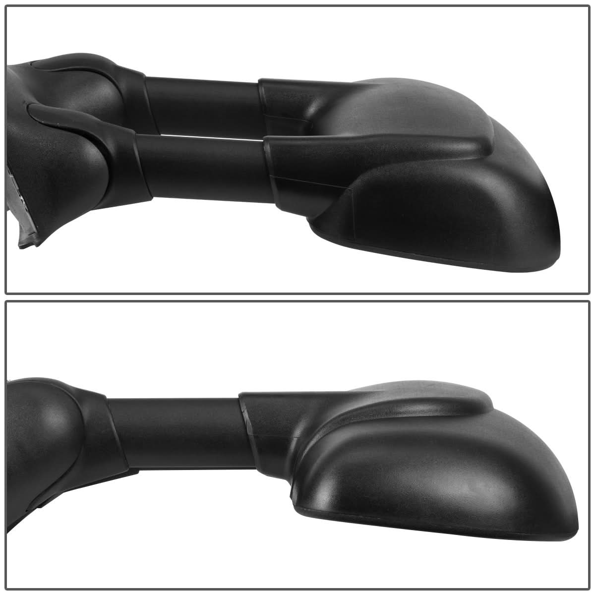 99-07 Ford F-250 F-350 F-450 F-550 Left Towing Mirror Manual Black