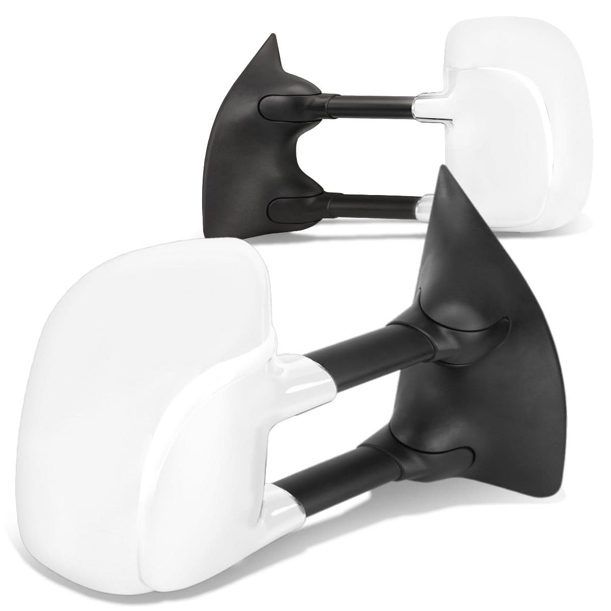 99-07 Ford F-250 F-350 F-450 F-550 Manual Towing Mirrors Chrome Pair