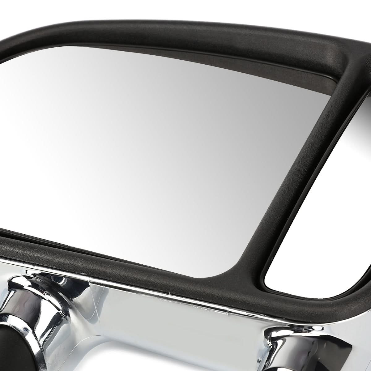 99-07 Ford F-250 F-350 F-450 F-550 Manual Towing Mirrors Chrome Pair