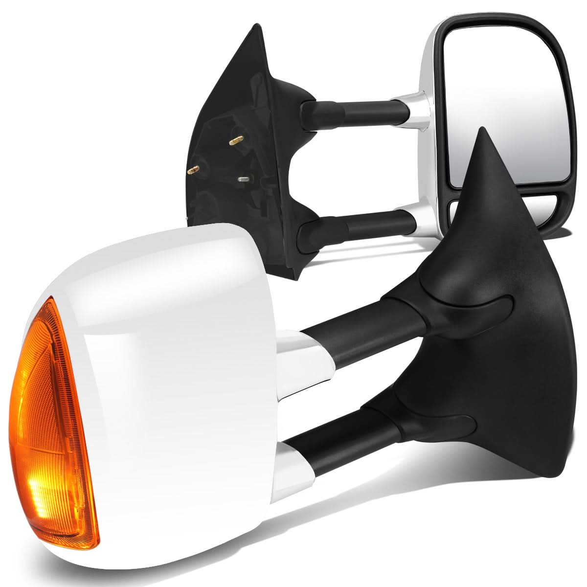 99-07 Ford F-250 F-350 F-450 F-550 Super Duty Towing Mirrors Manual Pair