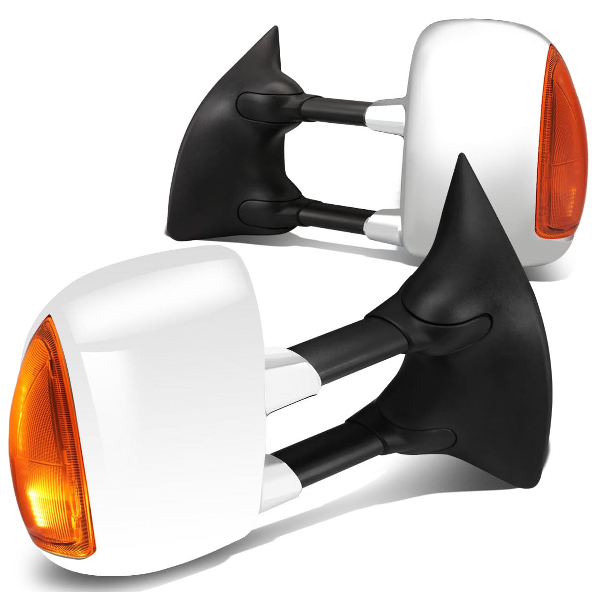 99-07 Ford F-250 F-350 F-450 F-550 Super Duty Towing Mirrors Manual Pair
