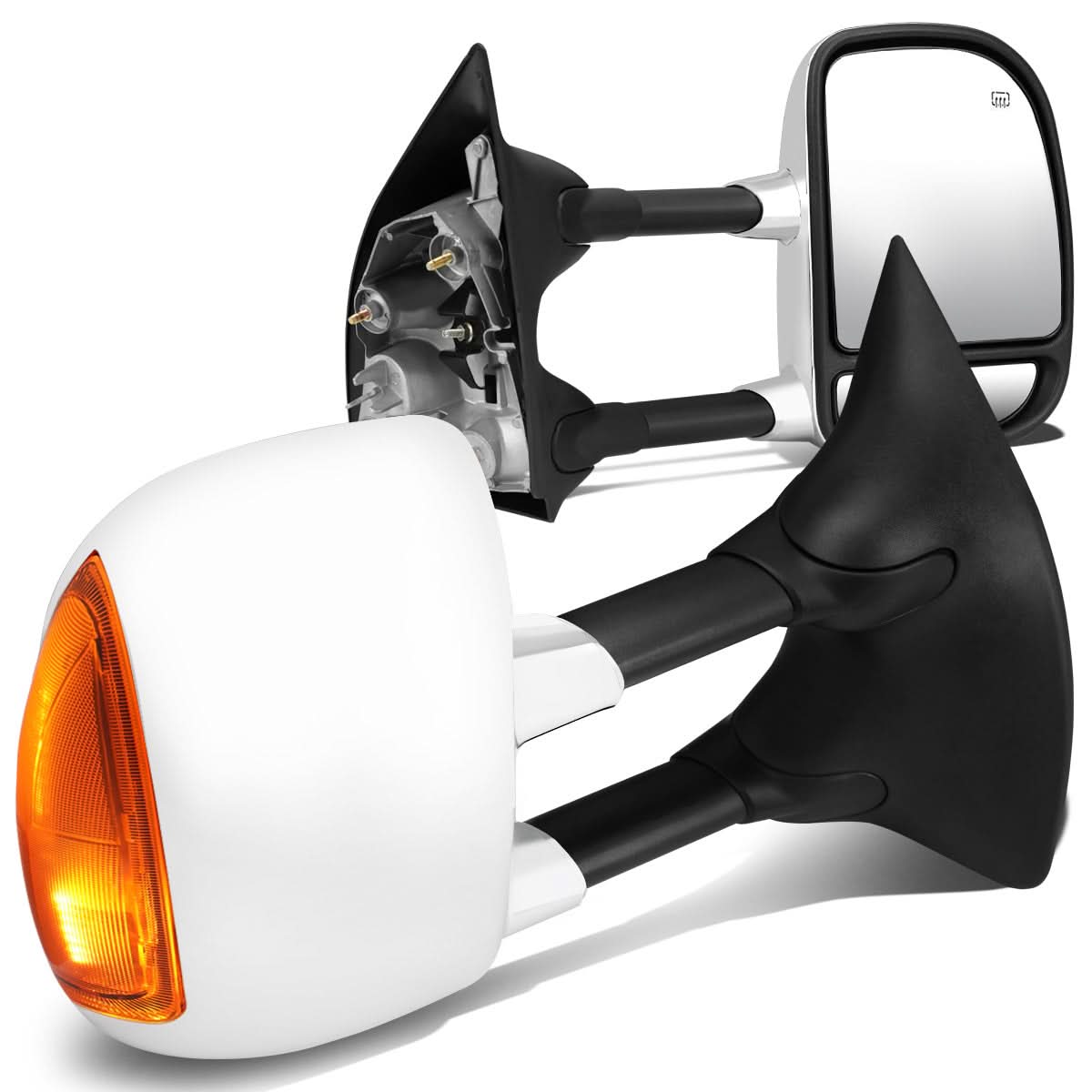 99-07 Ford F-250 F-350 F-450 F-550 Super Duty Towing Mirrors Powered Heated