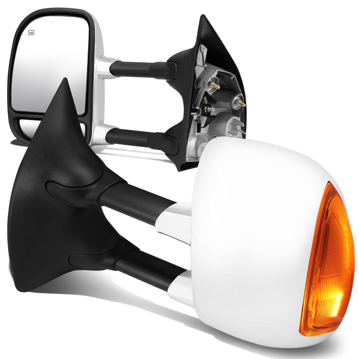 99-07 Ford F-250 F-350 F-450 F-550 Super Duty Towing Mirrors Powered Heated