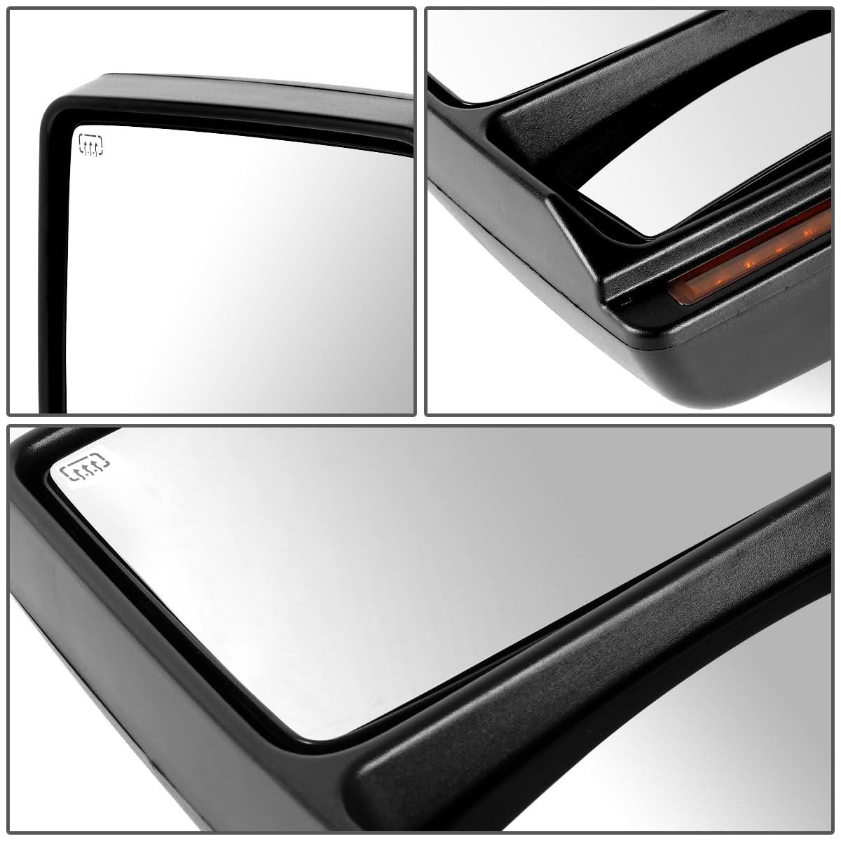 2004-2014 Ford F-150 Left Powered Towing Mirror w/Amber Signal