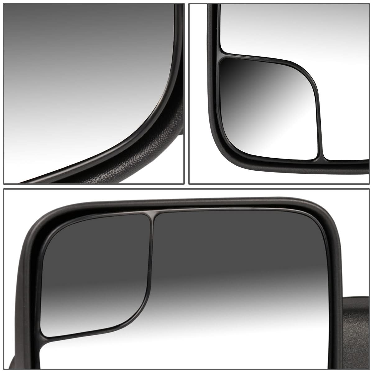 94-02 Dodge Ram 1500 2500 3500 Left Manual Towing Mirror Black