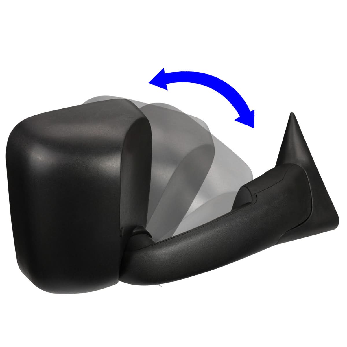 94-02 Dodge Ram Right Manual Towing Mirror - Black