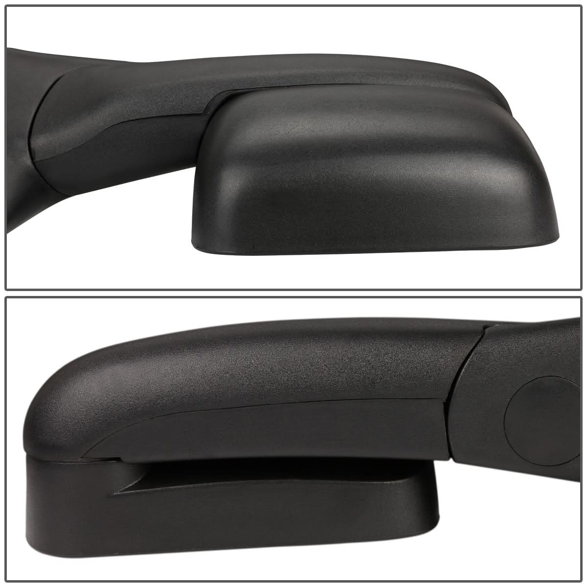 94-02 Dodge Ram Right Manual Towing Mirror - Black