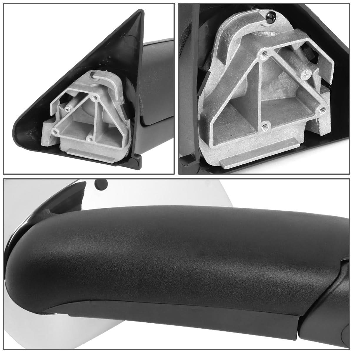 94-02 Dodge Ram 1500 2500 3500 Manual Towing Mirrors Chrome Pair