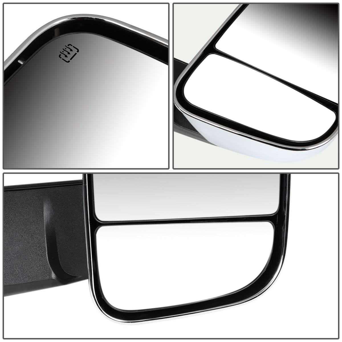 09-16 Dodge Ram Powered Heated Towing Mirrors - Chrome Pair
