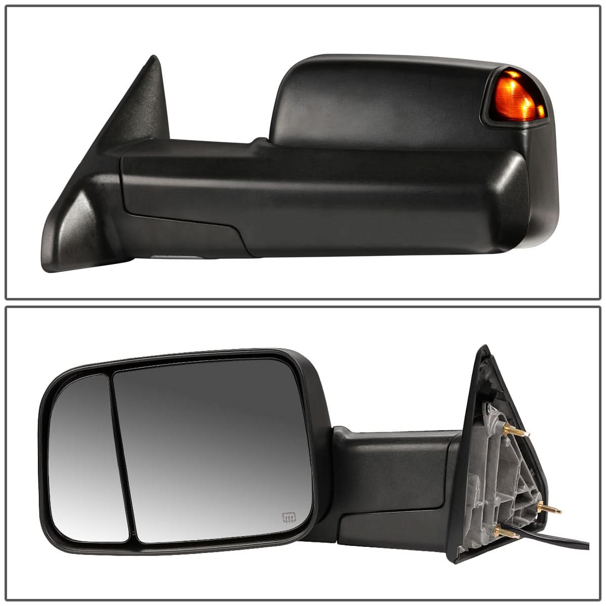 09-16 Dodge Ram Powered Heated LED Towing Mirror Left Side