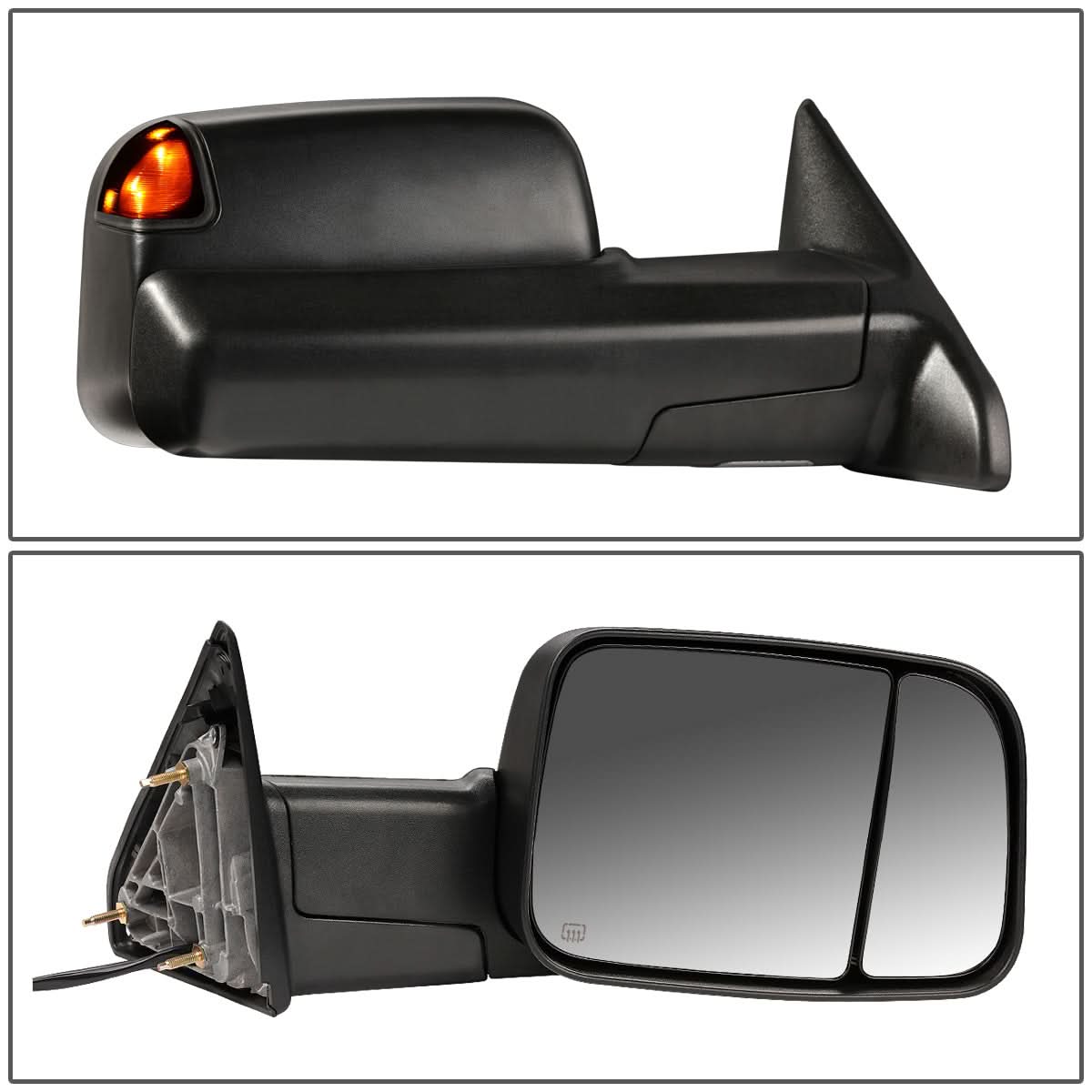 09-16 Dodge Ram Powered Heated LED Towing Mirror - Right Side