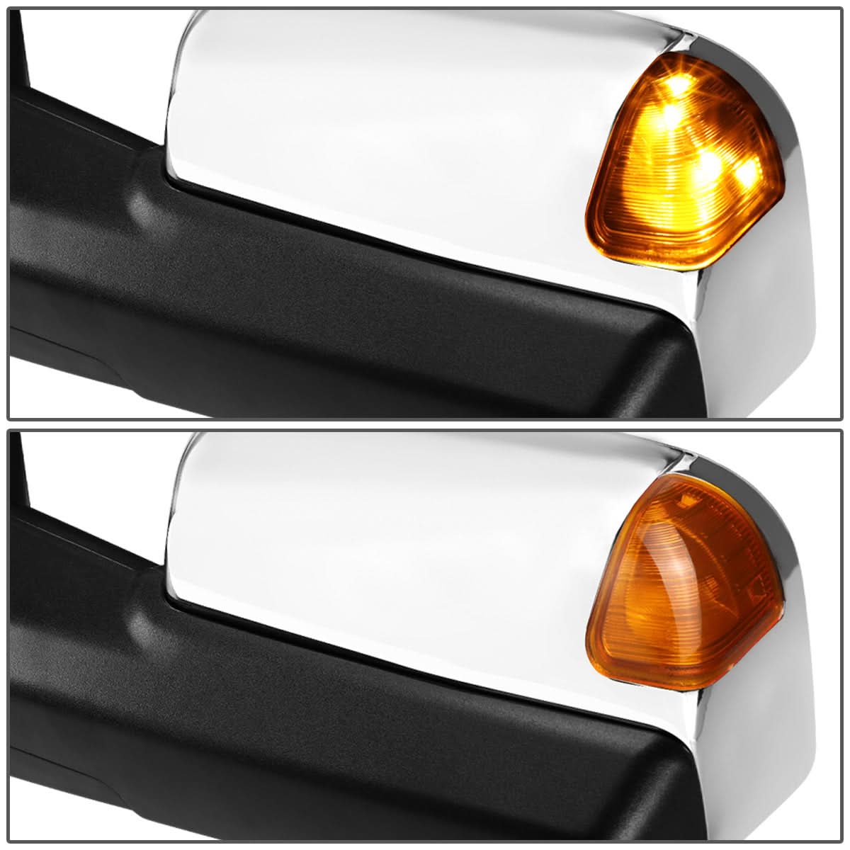 09-16 Dodge Ram Powered Heated Towing Mirrors w/ LED Signal Chrome