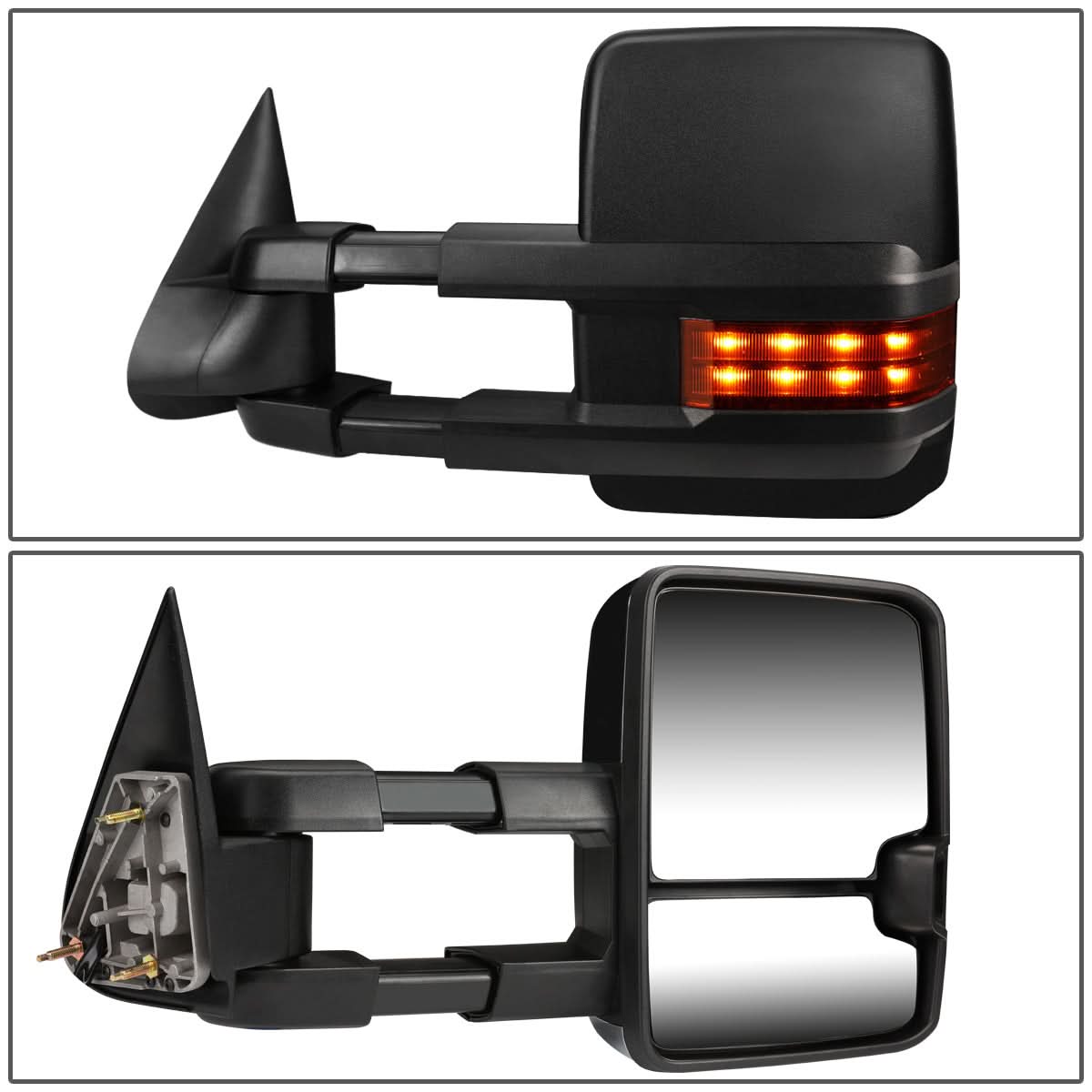 03-07 Chevrolet Silverado Sierra Tahoe Suburban Towing Mirrors Pair Manual