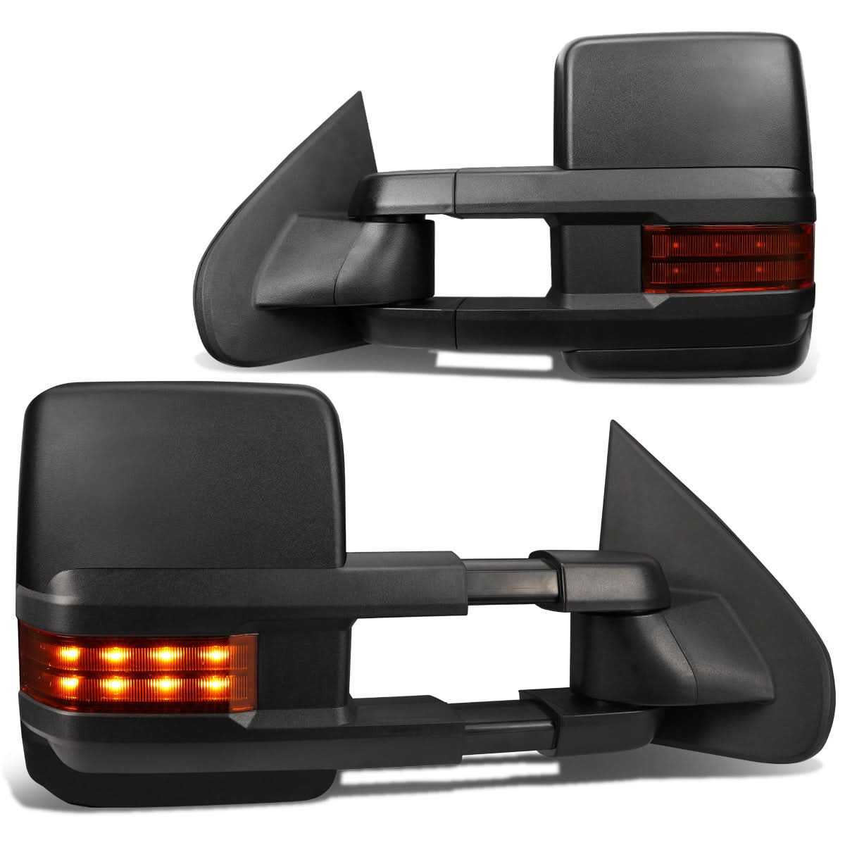 14-17 Chevrolet Silverado GMC Sierra Towing Mirrors - Powered Heated LED