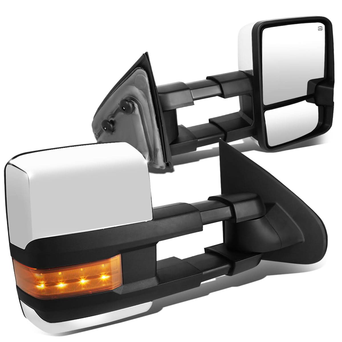14-17 Chevrolet Silverado GMC Sierra Towing Mirrors Heated Powered