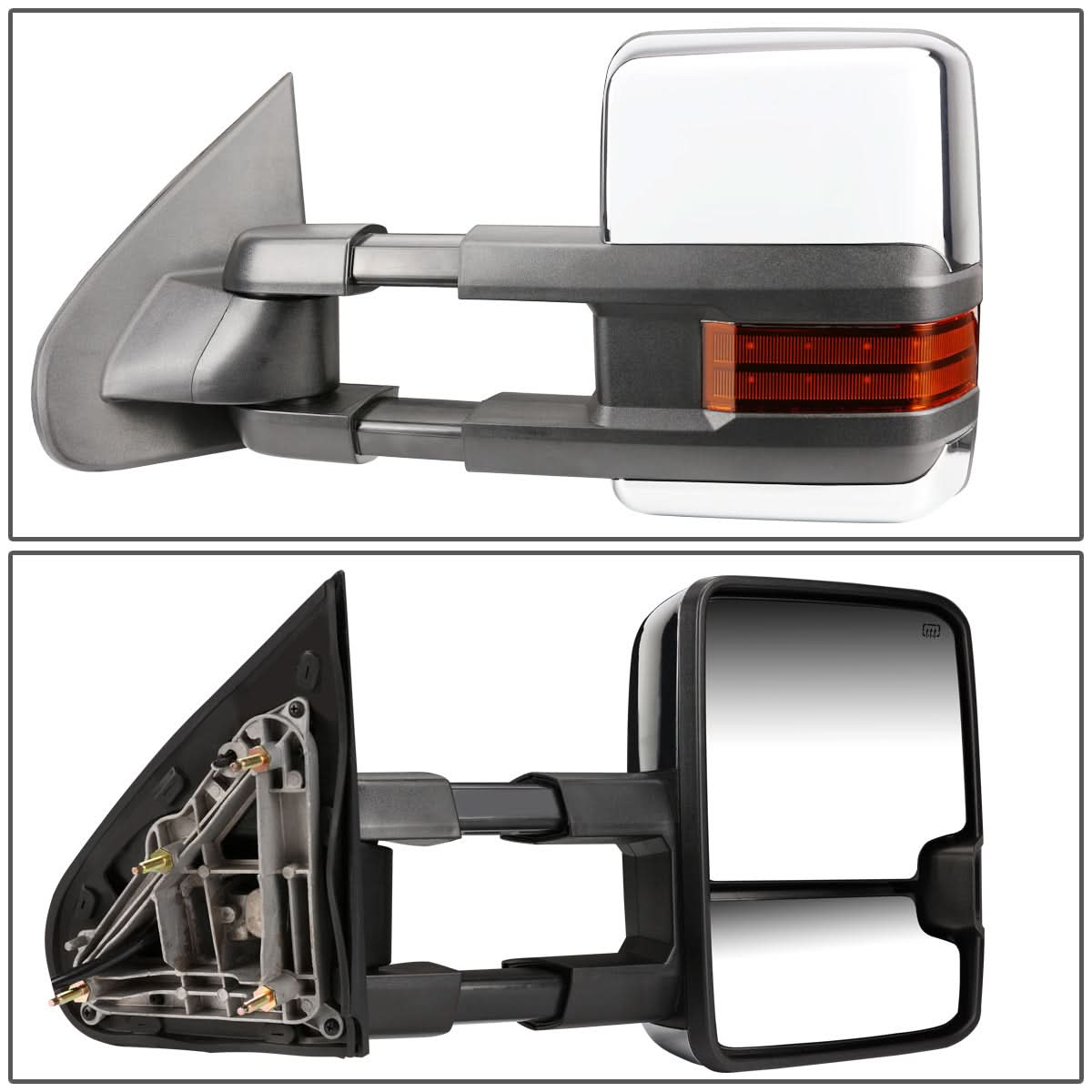 14-17 Chevrolet Silverado GMC Sierra Towing Mirrors Heated Powered