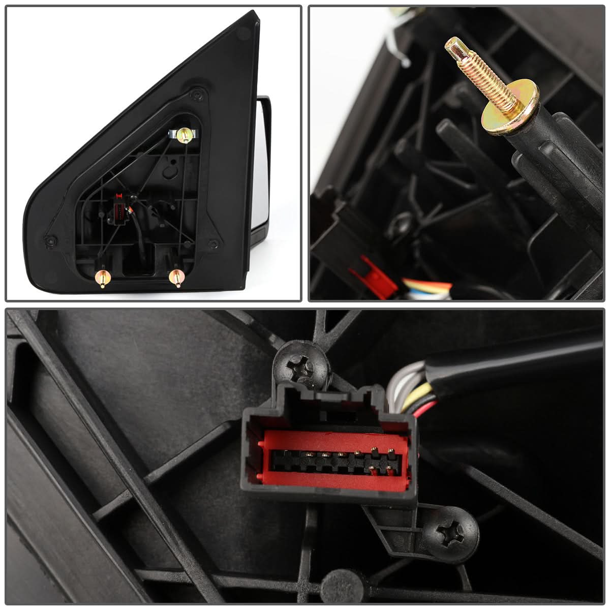 04-14 Ford F-150 Powered Heated Towing Mirror - Right Side Black