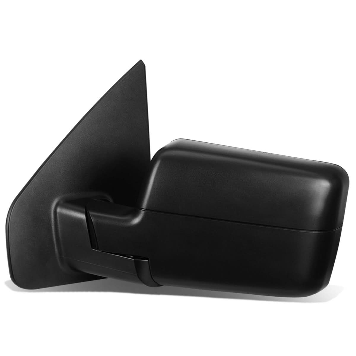 2004-2014 Ford F-150 Left Towing Mirror - Manual Black