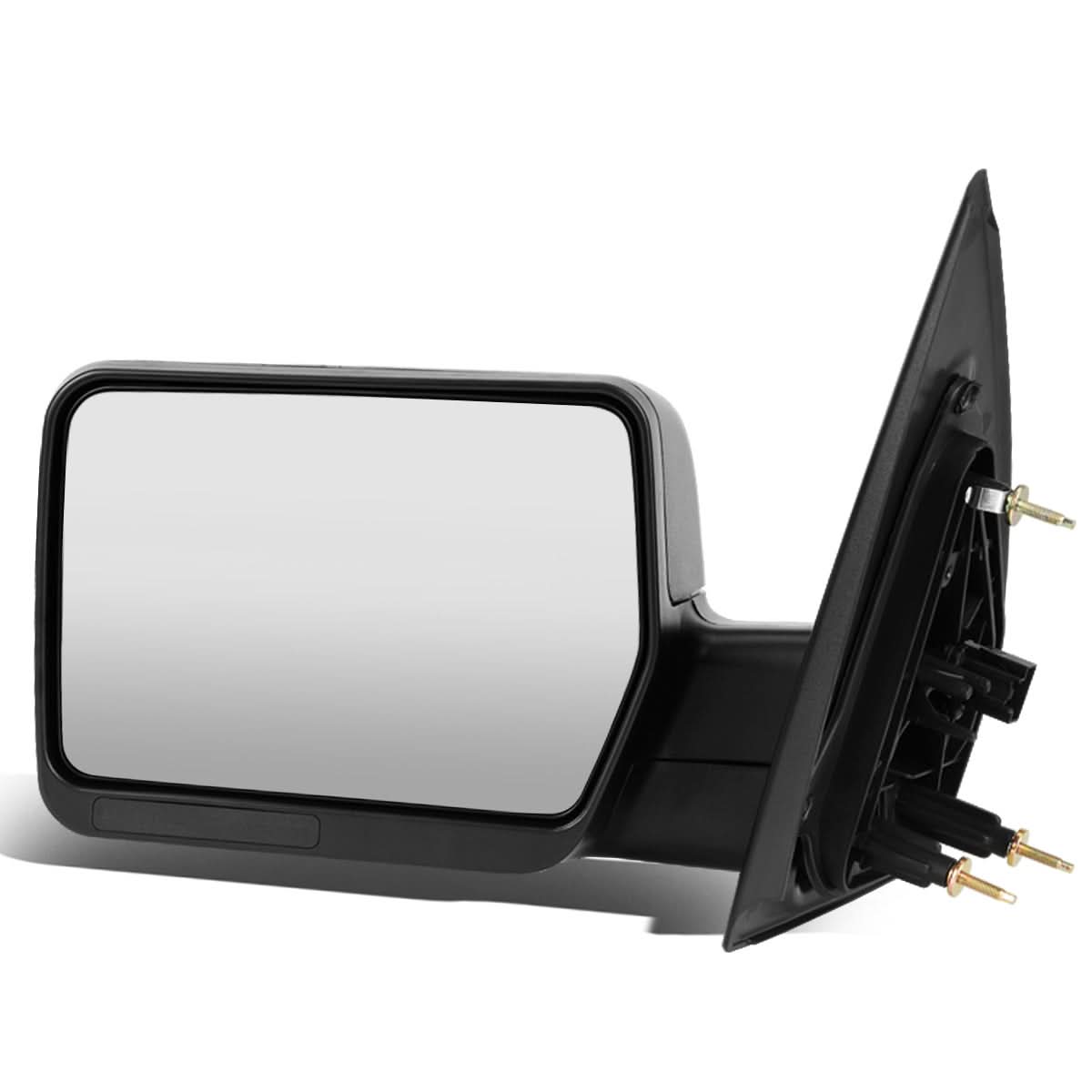 2004-2014 Ford F-150 Left Towing Mirror - Manual Black