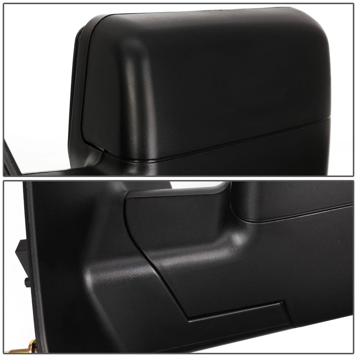 2004-2014 Ford F-150 Left Towing Mirror - Manual Black