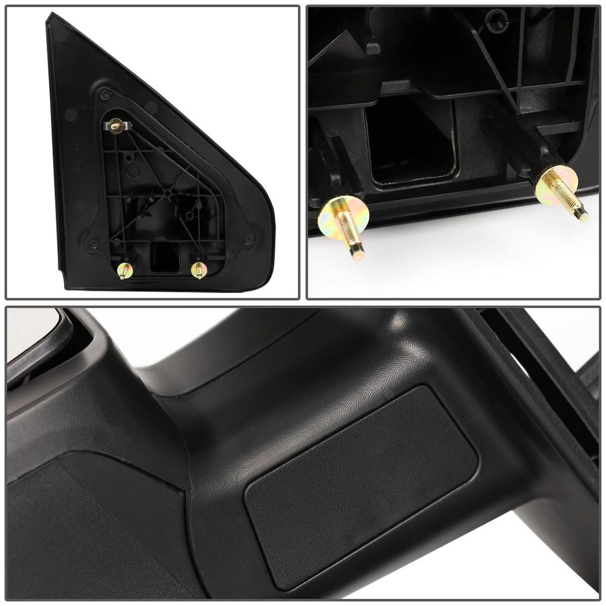 2004-2014 Ford F-150 Left Towing Mirror - Manual Black