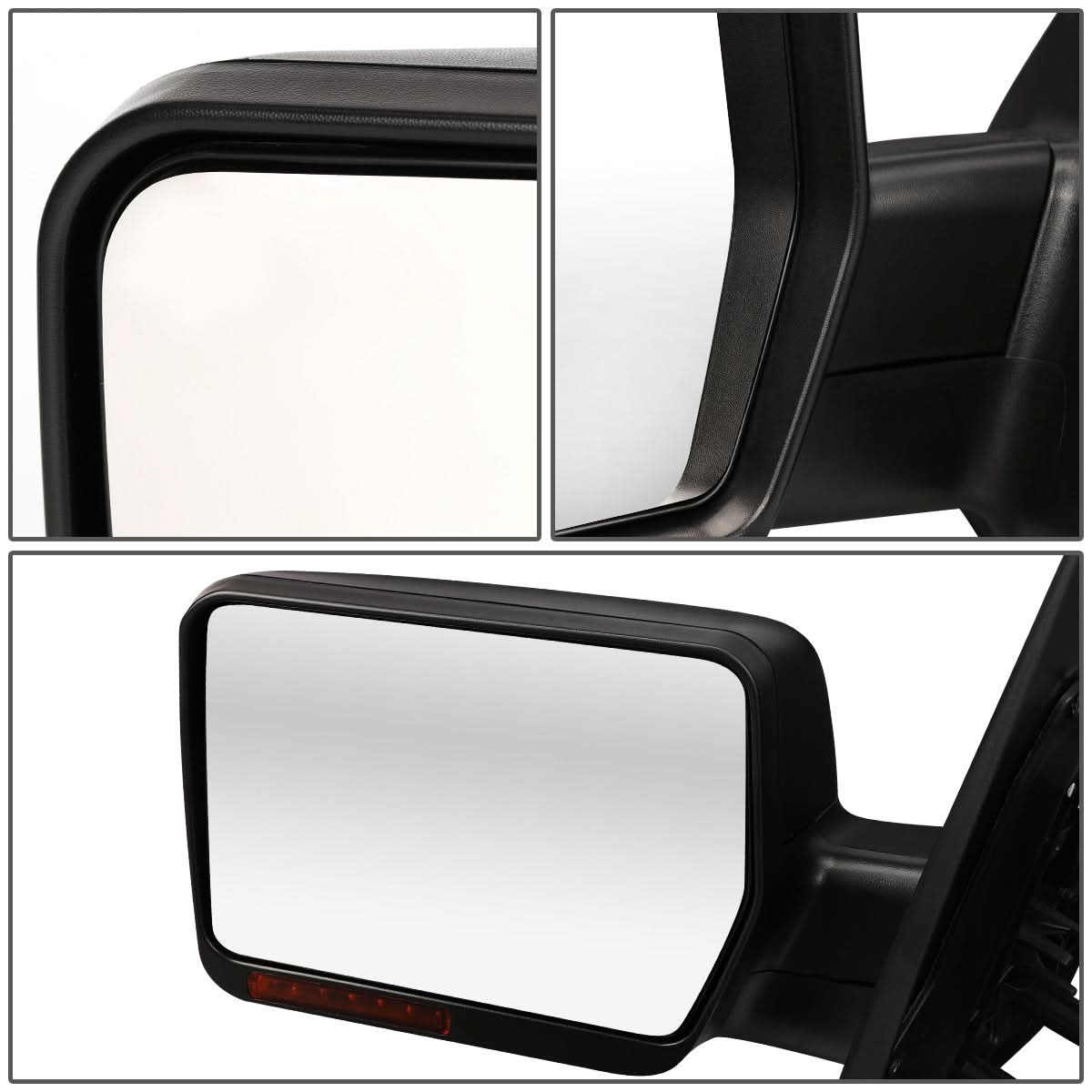 2004-2014 Ford F-150 Left Manual Towing Mirror w/ LED Signal
