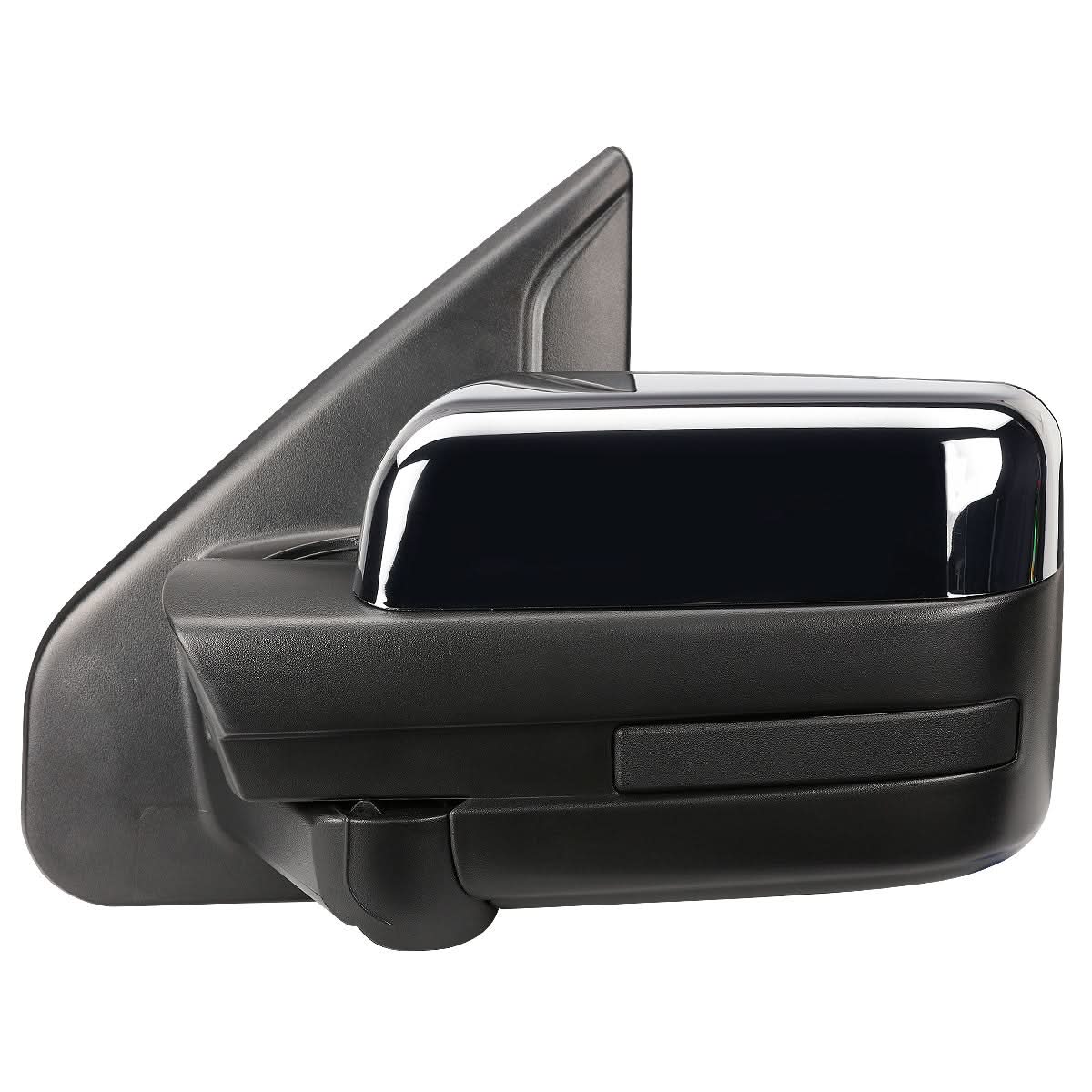 2004-2014 Ford F-150 Left Towing Mirror - Powered Heated Chrome